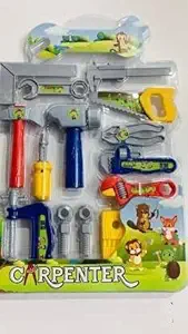 Bhavik Traders Tool Set Toys for Kids, Pretend PlaySet, Carpenter Pretend Toolbox Construction Tools, Role Play Engineer Workshop Tool Kit for Kids