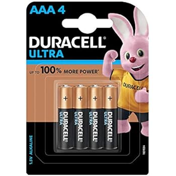 Duracell Ultra Alkaline AAA Batteries (Pack of 4)