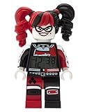 Perfektes Geschenk fur Kinder LEGO Batman 9009310 Harley Quinn Kids Minifigur Wecker , rot/schwarz , Kunststoff , 24 cm hoch , LCD Display , Boy Girl , Offizielles