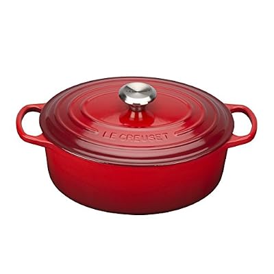 Le Creuset 21178310602430 Signature Cocotte Ovale Fonte Cerise 31 cm