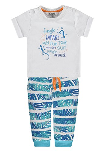 Kanz Baby - Jungen Bekleidungsset T-Shirt 1/4 Arm + Jogginghose, Gestreift