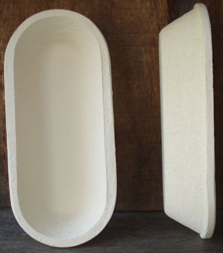 Gärkorb Gärkörbchen Holzschliff für 1,5 kg Brote lang glatt oval, inkl. Info 'perfekt Brotbacken'