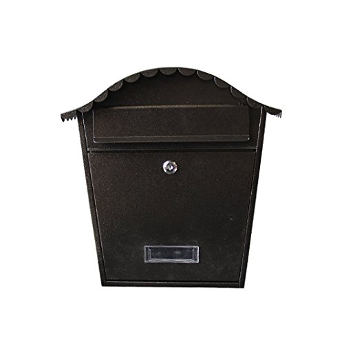Preisvergleich Produktbild MXD Briefkasten Briefkasten Europäischen Villa Zeitungsbox Kreative Outdoor Wasserdichte Briefkasten Briefkasten Wand-Vorschlag Box Schwarz Kupfer
