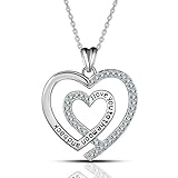 ❤ Material: Halsketten für Frauen sind aus feinem 925 Sterling Silber und dann erweist sich nach strengen Kontakttests als körpersicher. Ohne schädliche Inhaltsstoffe ist der Damenschmuck nickelfrei, bleifrei, kadmiumfrei und entspricht dem Schweizer SGS-Inspektionsstandard, nicht gesundheitsschädlich.