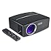 Produktbild TOQIBO Beamer Mini Video Projektor LED 1800 ANSI Lumen Lichtausbeute 180” LCD Mini Heimprojektor Für Outdoor Indoor Filmerlebnis Und Heimkino (Schwarz)