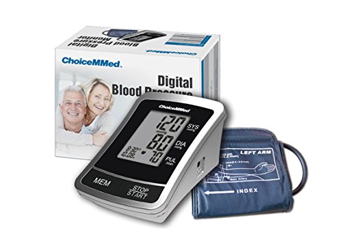 ChoiceMMed di misuratore di pressione digitale da braccio, con custodia per il trasporto