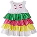 Pumpkin Patch Baby-Girls W/S Tiered Dress, White, 6-9 Months (Manufacturer Size:6-12 Months)