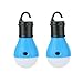 Produktbild Sun Run Tragbare LED-Leuchte zum Zelten - als Zeltbeleuchtung, Notfalllampe für Außen- und Innenbereich, ideal zum Zelten, Wandern und Angeln, batteriebetrieben, 2 Stück, blau