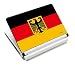 Produktbild Luxburg® Design Aufkleber Schutzfolie Skin Sticker für Notebook Laptop 10 / 12 / 13 / 14 / 15 Zoll, Motiv: Deutschland Flagge