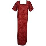 Indiatrendzs Women Cotton Nighty Floral Printed Summer Maxi Nightgowns 46