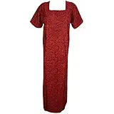 Indiatrendzs Women Cotton Nighty Floral Printed Summer Maxi Nightgowns 46