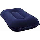Bestway 16.5" x 10" x 4"/42cm x 26cm x 10cm Flocked Air Camp Pillow
