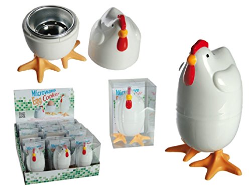 Mikrowellen Eierkocher "Huhn" 4er Set