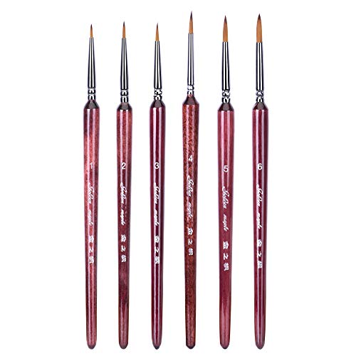 Ensemble de stylo-pinceaux pour artiste, 168-9-detail(1,2,3,4,5,6)