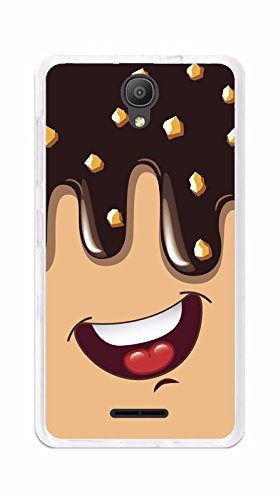 Tumundosmartphone Funda de Gel TPU para ALCATEL PIXI 4  5   3G dise  o Helado Chocolate Dibujos
