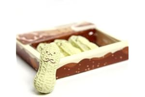 BIG BARGAIN STORE Novelty Funny Face Peanut Shaped Pencil Top Erasers 4 PCS