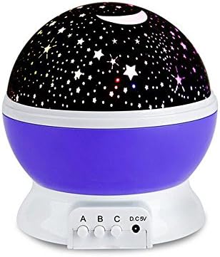 Star Night Light, Starry Moon Sky Star Dreamer Desk Rotating Cosmos Starlight With 3 Modes Projector Light for Christmas,Children,Baby,Bedroom (purple)