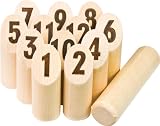 Tactic Games 40693 – Midi Mölkky, Holzspiel - 3