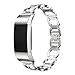 Produktbild Für Fitbit Charge 2 Watch Transer® Ersatz Uhrenarmbänder Fashion Luxus Edelstahl Uhrenarmband Armband für Uhren Länge: 170-220mm (Silber)
