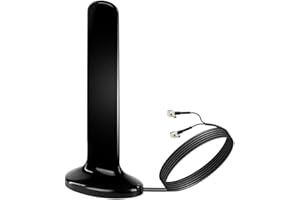 7dBi External 4G LTE 5G Dual TS9 Magnetic Antenna for Netgear AT&T Nighthawk MR6110 MR6150 MR6500 M6 Pro M5 MR5100 MR5200 M1 MR1100 Verizon Jetpack 8800L MiFi Hotspots Netgear LB1120 Router，Slinkdsco