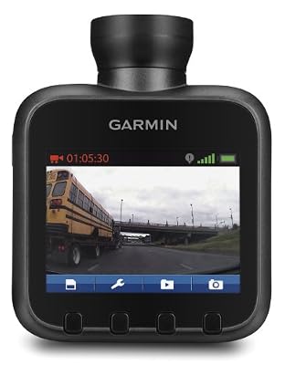 Garmin Dash Cam 20 - Appareil photo avec fixation sur tableau de bord - Haute définition - carte Flash - GPS - capteur G