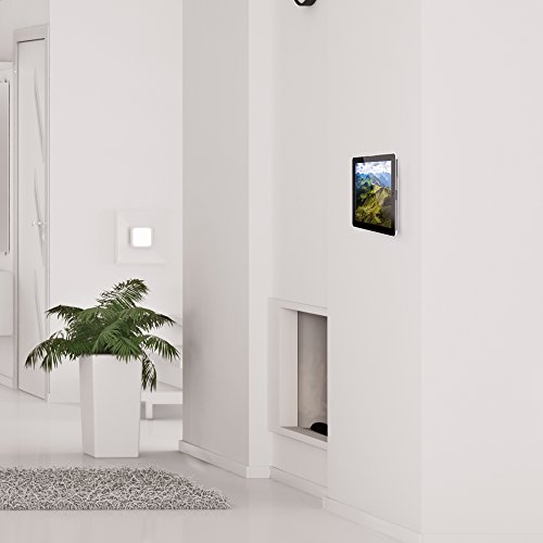 XFlat UP150 – Universelles Halter System (weiß) für ALLE TABLETS von 7″ bis 12″ Zoll, u.A. iPad, Galaxy Tab, Kindle, etc. – inkl. 1 Stück flache Wandhalterung (PM-Up50) – kompatibel zu allen PM-Up Systemen - 3