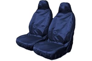 Carseatcover-UK® Heavy Duty NAVY WATERPROOF Car Seat Cover Protectors AIRBAG SAFE for Front Seats