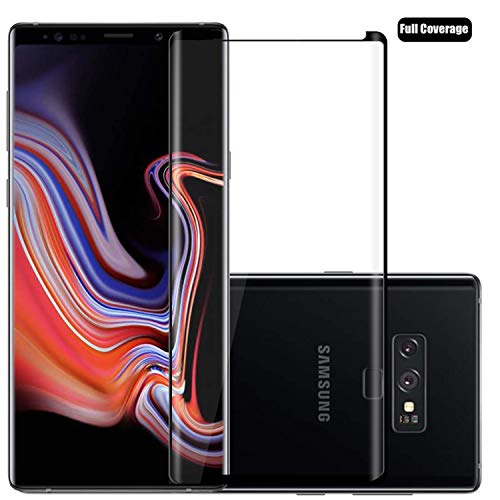 Preisvergleich Produktbild Voviqi Samsung Galaxy Note 9 Panzerglas, Hüllenfreundlich Vollständige Abdeckung Schutzfolie gehärtetem Glas Folie Blasenfrei Volle Abdeckung Displayschutzfolie für Samsung Galaxy Note9 (Schwarz)