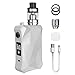 Produktbild E Zigarette Box Mod Komplettset 0,2Ohm 2mL 7-160W TC Top Refill Verdampfer Tank 2*18650 Akkus (Nicht enthalten) E shisha Luftfluss Kontrolle OLED Ergonomisches Design Vape Kit Ohne Nikotin Weiß