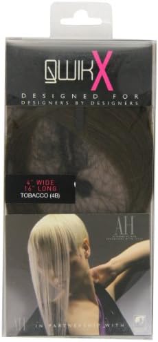 Qwik X 100 Percent Indian Remi Human Hair Tape Hair Extensions Colour 4B Tobacco 41cm