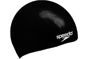 Speedo Junior Plain Moulded Silicone Swimming Cap | Dry Hair | Kids Swim