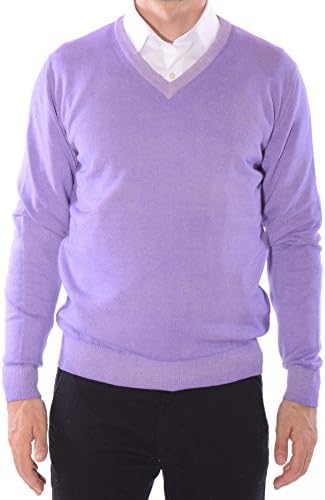 V neck man in 100% cashmere