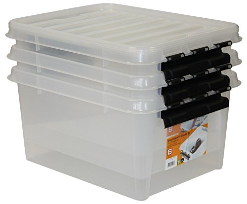 Orthex 35100703 3er-Set Clipbox Smart Store Classic 31, 32 Liter, transparent - 2