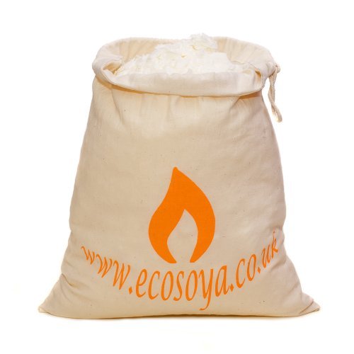 Eco Soja Behälter Wachs Kerze Flocken in Fairtrade, Baumwolle, weiß, 2,5 kg