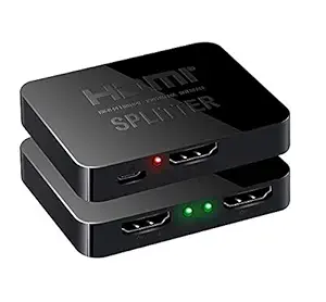 Tobo Mini 1x2 HDMI Splitter,1 Input 2 Output HDMI Amplifier Switcher Box Hub Support 4KX2K / 3D / 2160p / 1080p.