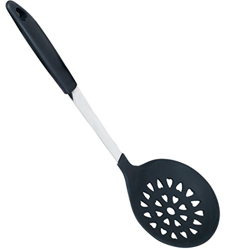 Kuke 6 Stück Premium Edelstahl und Silikon Hitzebeständig Kochgeschirr Set hohe Qualität Küche Werkzeuge Schwarz - 8