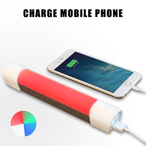 X-DRAGON Outdoor LED Camping Laterne mit 6000mAh Portable Ladegerät Funktion, 10-Level-Helligkeit Wiederaufladbare Notfall-LED-Taschenlampe Laterne für Outdoor, Camping, Wandern, Angeln, Notfall