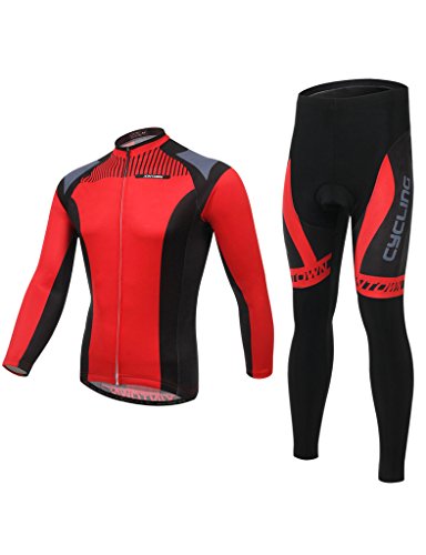 iCreat Radtrikot + Radhose Fahrrad Trikot mit Sitzpolster S/M/L/XL/2XL/3XL