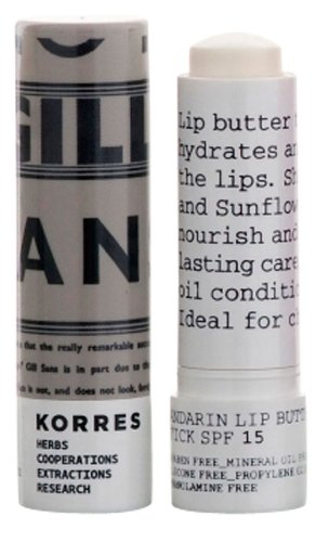 Korres Mandarin Lip Butter Stick SPF15 Colourless