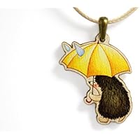 Kinder Schmuck Kette HOLZ *** REGEN-IGEL ***