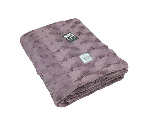 Gallery Direct" Stellan Fur Throw, Polyester, Heather, Full Gallery Direct" Stellan Fur Throw, Polyester, Heather, Full