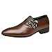 Produktbild Yearnly Männer Casual Lackleder Mode Schuhe Breathable Loafers Schnür Flache Turnschuhe für Büro Vintage Arbeitskleid Schwarz Braun Gelb 38-48