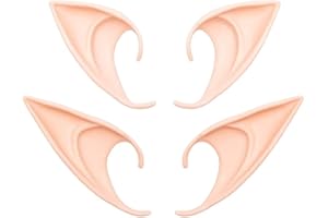 Losuya 2 Paar weiche Elfenohren Cosplay Zubehör Halloween Partydekorationen Zubehör