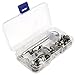 Produktbild 30x Metall Druckknopf + 2tlg Werkzeug Locheisen Bolzen Mit Aufbewahrungsbox 15mm