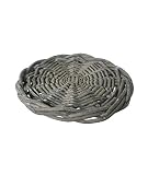  CAL FUSTER - Salvamanteles de mimbre rustico. Medidas: Ø25 cm.