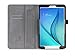 Produktbild ISIN Tablet Fall Serie Premium PU-Leder Schutzhülle für Samsung Galaxy Tab E 9,6 zoll SM-T560 T561 T565 T567 Tablet Handy mit Velcro Handschlaufe und Kartenschlitz (Schwarz)
