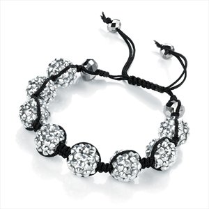 Eight Silver Ball Adjustable Bracelet