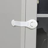 HBF 10 Stück entfernbar Baby Türsicherung | Schrank Schubladen | Kindersicherung Türriegel Schloß & Kinder Verschluß Sorgfalt Schutz für Schrank Türen Kühlschränke - 6