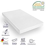 Frei von Schadstoffen, Öko-Tex zertifiziert, Made in Germany, geeignet für Allergiker, verwendbar als Baby- und Kindermatratze