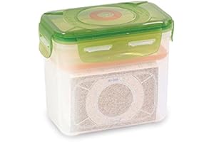 E-Jen Premium Kimchi, Sauerkraut Container Probiotic Fermentation with Inner Vacuum Lid (Earthenware Green, 0.45 gal/ 1.7L)